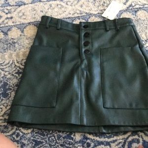 Faux leather skirt size M